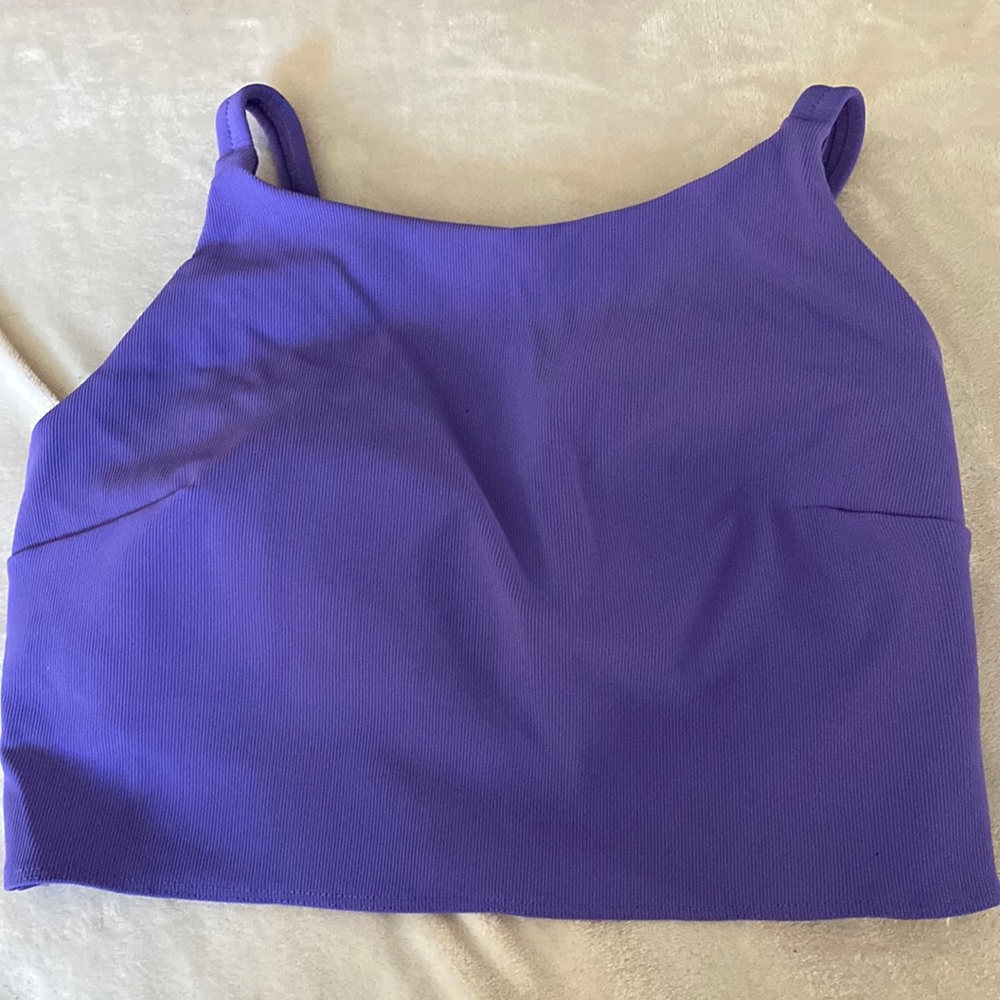 NWOT lululemon yoga bra size 10 with pads purple